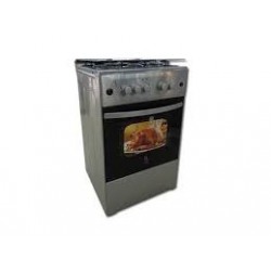 Cuisinière à gaz 4 foyers + Four électrique 52L Anthracite - MERLIN -  MF-5050CGFE-A 